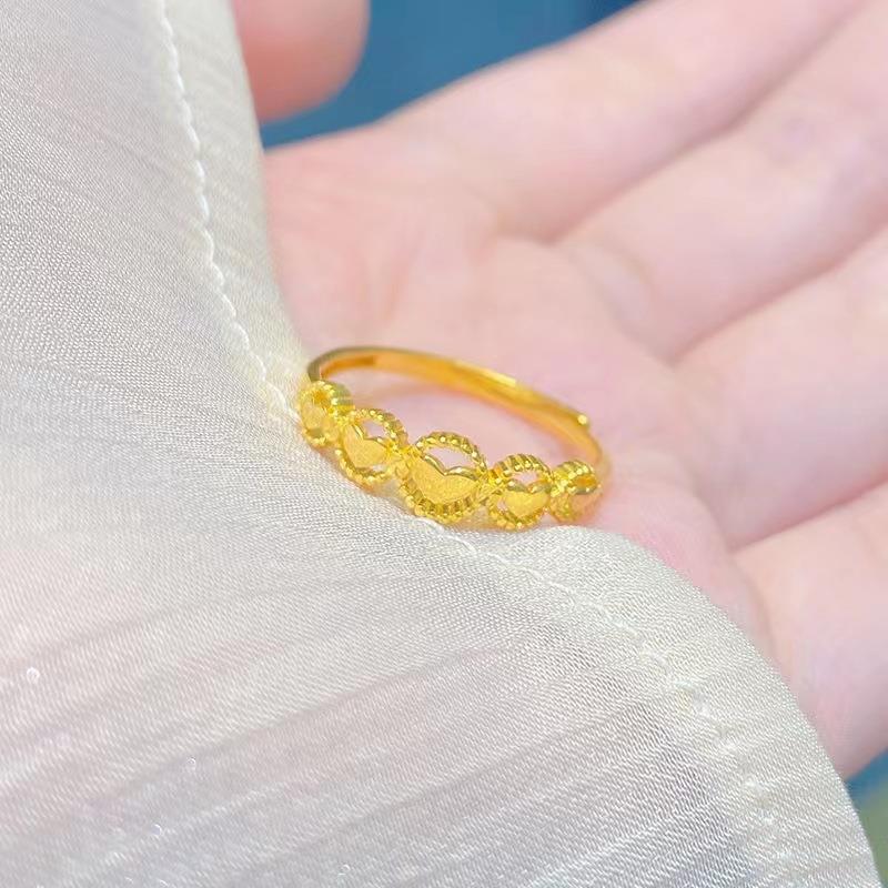 Wholesale Valentine's Day Adjustable Copper Plated Love Rings